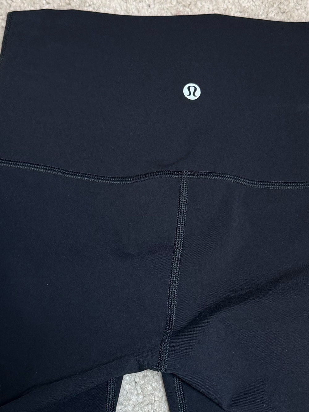 Lululemon Black Gray Ombré High Rise Leggings 32” Tall Size 4 - Picture 3 of 5